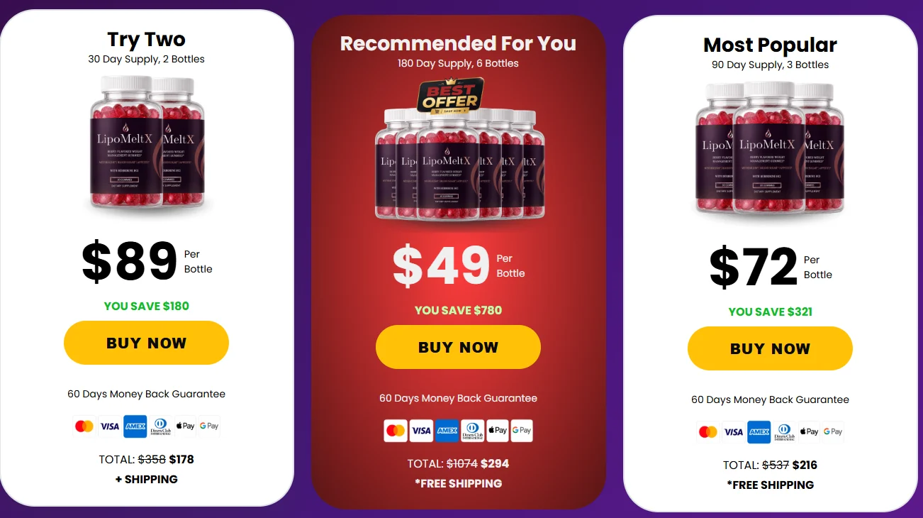 LipoMeltX Official Price Packages and Discount Offers